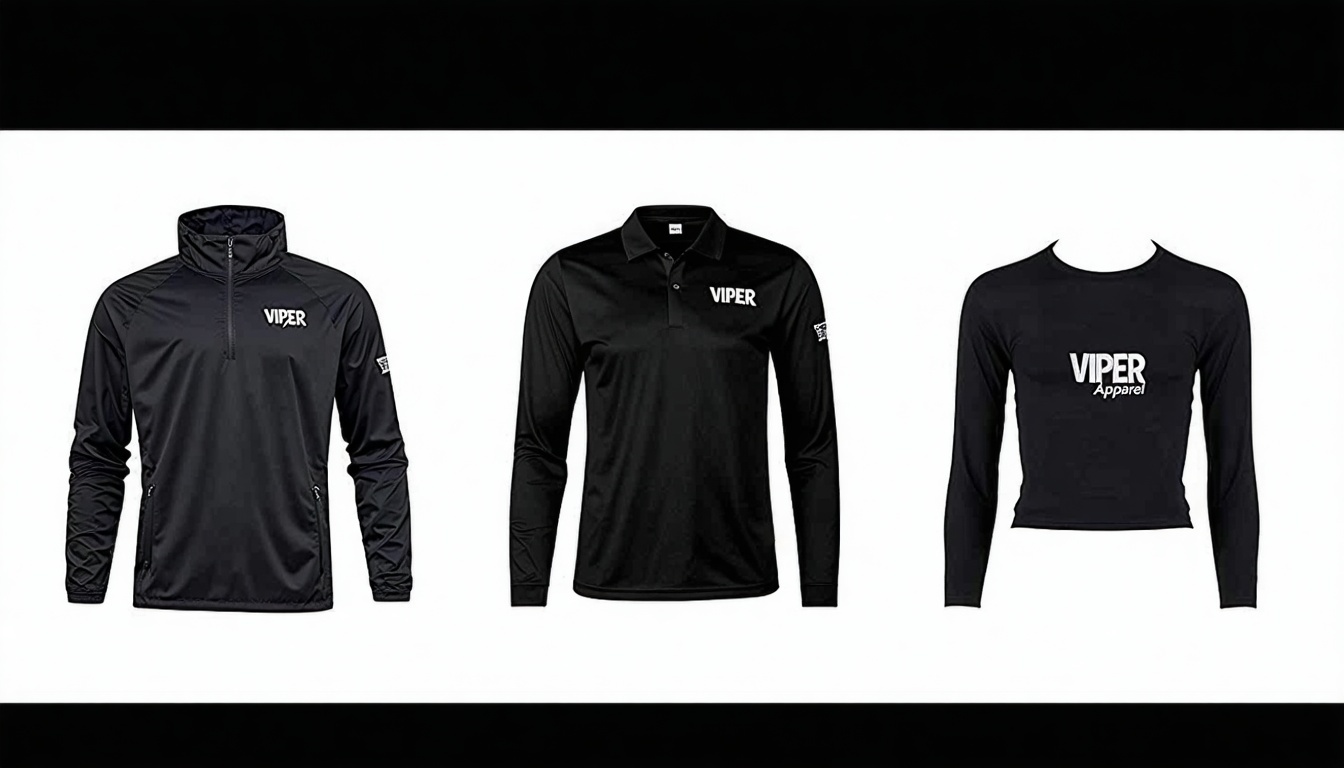 A selection of stylish clothing from Viper Apparel